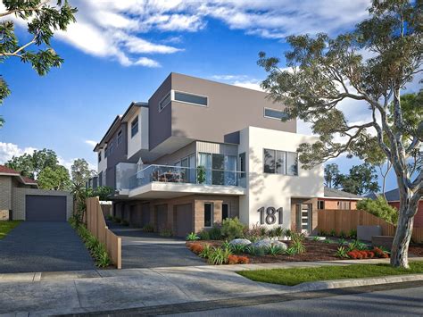 3 Level Townhouses In Melbourne Australia Modern Townhouse Melbourne