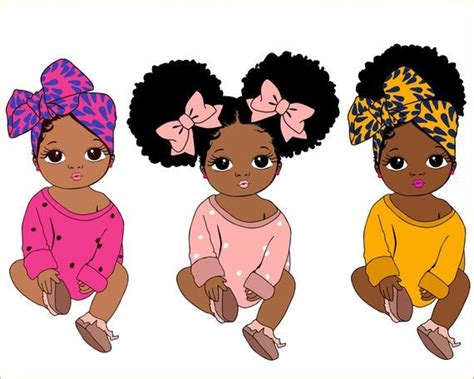 Download Peekaboo girl with puff afro ponytails svg, Cute black ...