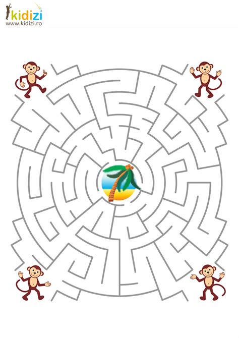Plansa Educativa Labirint 6 Mazes For Kids Mazes For Kids Printable