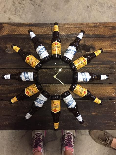 Diy Beer Bottle Clock Found On Facebook Instructions Drink Twelve