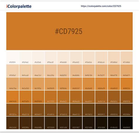 Pantone 7565 C Color Hex Color Code Cd7925 Information Hsl Rgb