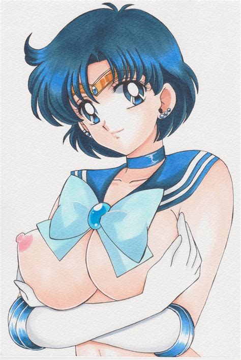 Rule 34 Artist Request Bishoujo Senshi Sailor Moon Blue Eyes Blue Hair Breasts Exposed Breasts