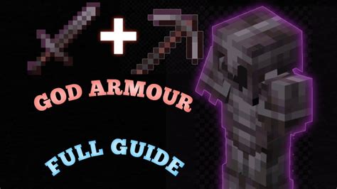 How To Make God Armour Full Guide Minecraft Youtube