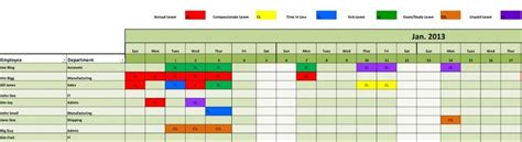 Use our staff details template as a guide. Leave Planner Template Excel | Staff Annual Leave Calendar ...