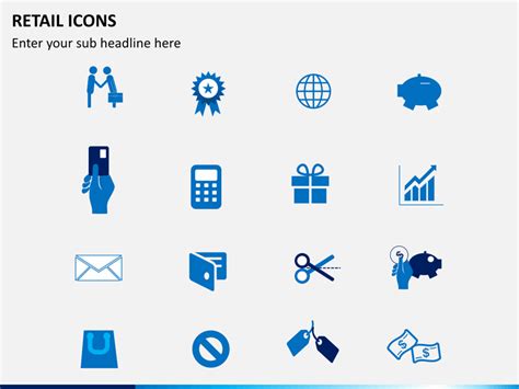 Retail Icons PowerPoint Template - PPT Slides | SketchBubble