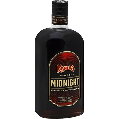 Kahlua Midnight Rum With Black Coffee Liqueur Rum Sun Fresh