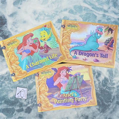 Disney Books By Mail 1992 3 Ct The Little Mermaids Treasure Chest