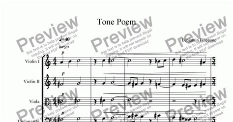 Tone Poem Download Sheet Music Pdf File