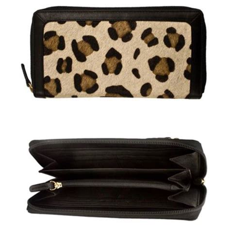Genuine Leather Wallet Leopard Print Brozacbling And Things Inc