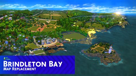 The Map For Brindleton Bay Which Is Located On Top Of An Island