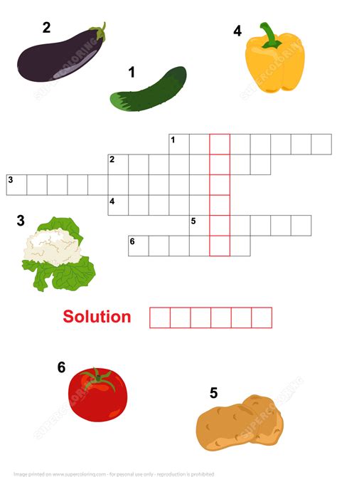 Do you like learning about new things in english? Crossword Puzzle Vegetables | Free Printable Puzzle Games