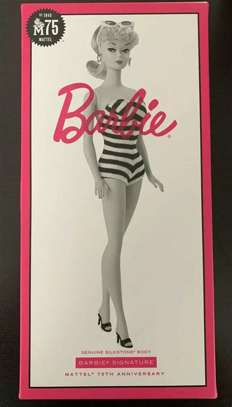 Mattel Barbie Signature Mattel 75th Anniversary Doll Silkstone Ready