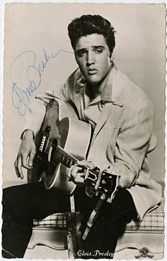 Lot Detail Elvis Presley Signed Original German Mgm Photo Postcard