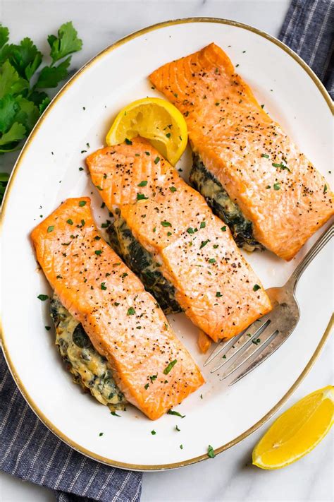 Stuffed Salmon With Spinach And Cream Cheese Life Peep