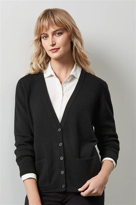 Buy Ladies Woolmix Button Cardigan In Nz The Uniform Centre
