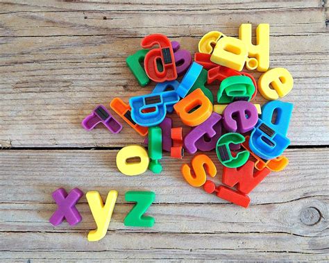 Items Similar To Magnetic Letters Vintage Kids Toy Abc