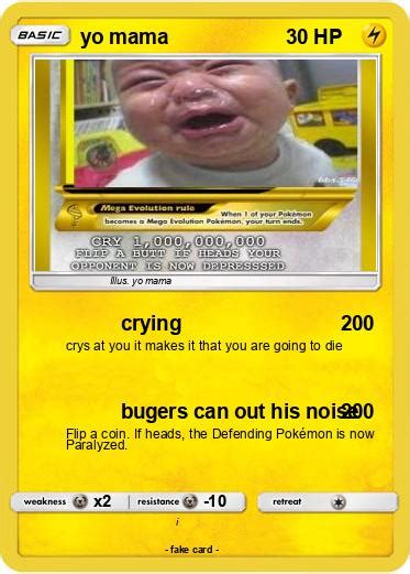 Pokémon Yo Mama 685 685 Crying My Pokemon Card