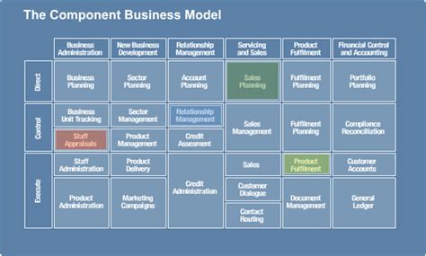 Component Business Model Cbm Cio Wiki