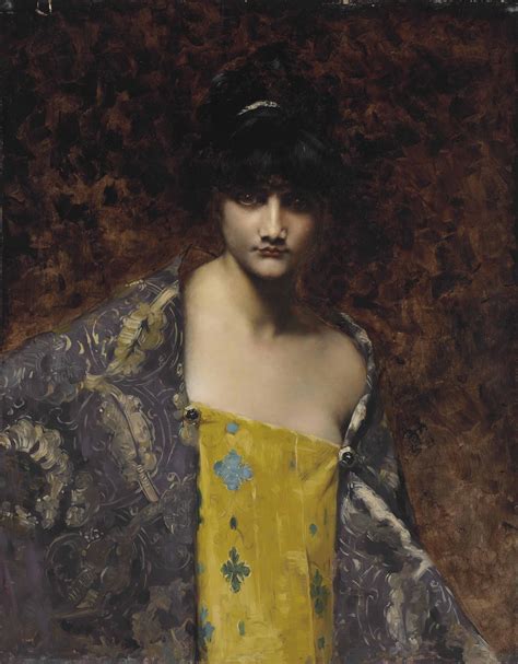 Juana Romani Italian 1869 1924 A Dark Haired Beauty Christies