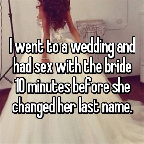 10 Wedding Confessions That Will Make Your Toes Curl