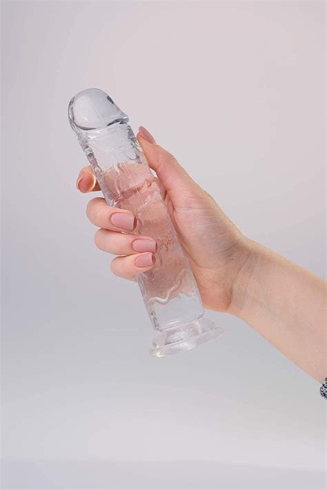 Clear 7 Inch Realistic Dildo With Suction Cup Waterproof Etsy