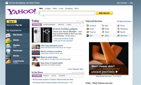 Another way of making google or any other website as the homepage is directly going to the particular site. New Yahoo! Homepage? - Google Blogoscoped Forum