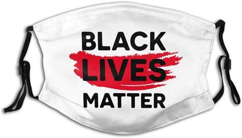 Blm Black Lives Matter Face Mask Reusable Adjustable Washable Masks