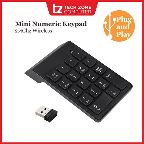 Wireless Numeric Keypad 18 Keys Numpad With 24g Mini Usb Receiver