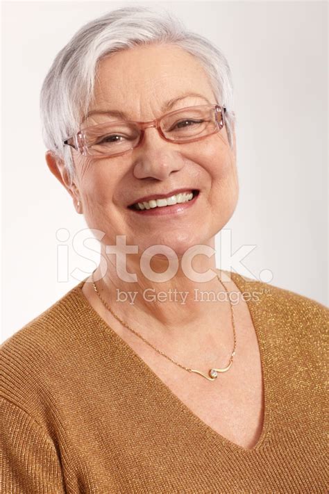 Porträt Der Glückliche Oma Stockfoto Lizenzfrei Freeimages
