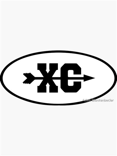 Xc Running Sticker For Sale By Cannedcorn Redbubble