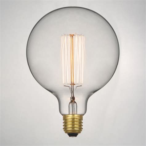 This comparative present you 10 great edison bulbs to give a vintage style to your biggest nostalgic bulb on the market at almost 5″ diameter! Retro Edison Filament Light Bulb. Large Round Bulb G125 ...