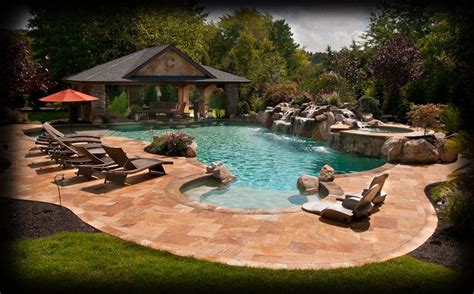 Outdoor Pool Design Such Unique Landscaping Swimming Pools Backyard