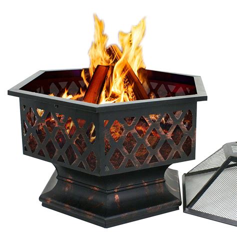 New Hex Shape Outdoor Fire Pit Dy0453 Uncle Wieners