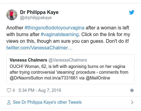 Warnings After Woman Is Burned By Vagina Steaming Bbc News