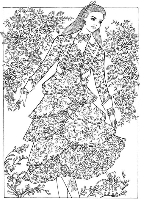 Each pin usually contains multiple sheets to choose from! Creative Haven Fantasy Fashions Coloring Book | Dover ...