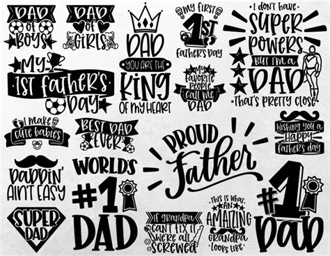 fathers day svg bundle dad svg svg cut files for cricut etsy