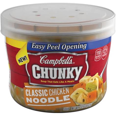 Campbell's says that a hot bowl of its chicken noodle soup with no added preservatives is a recipe for happiness and may be all you need to make your dreams come true. Campbell's Chunky Chicken Noodle Soup | Blain's Farm & Fleet