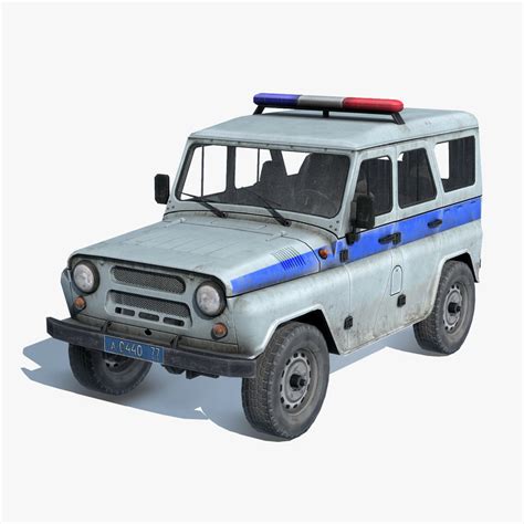 3d Russian Suv Uaz 3151 Police Model