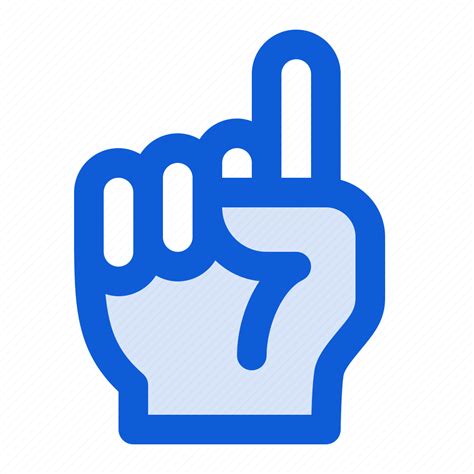 Hand Finger Fan Champion First Point Icon Download On Iconfinder