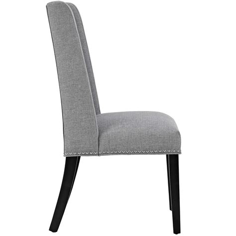 Baron Fabric Dining Chair Light Gray By Modway