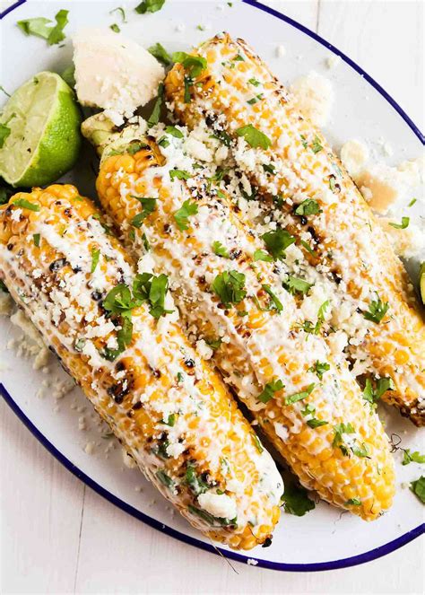 Grilled Mexican Street Corn Elotes Recipe