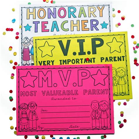 Parent Certificates Editable Top Teacher