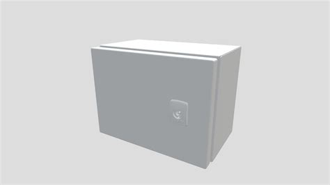 ASR Stainless Steel Single Door Enclosure 3D Model By TraceParts
