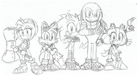 Sonic Boom Sonic And Friends Coloring Pages Sonic Boom Coloring Pages