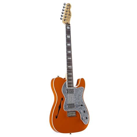 Fender Limited Edition Tele Thinline Super Deluxe Rw Orange Music