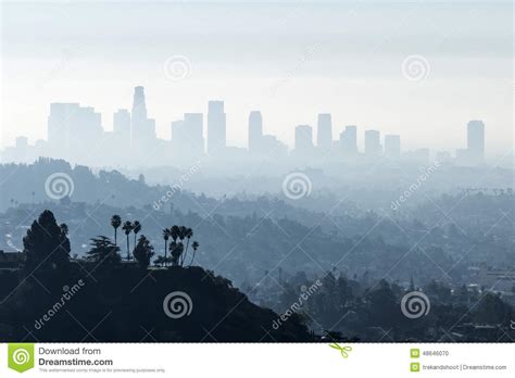 La Smoggy Fog Stock Photo Image Of Architecture View 48646070
