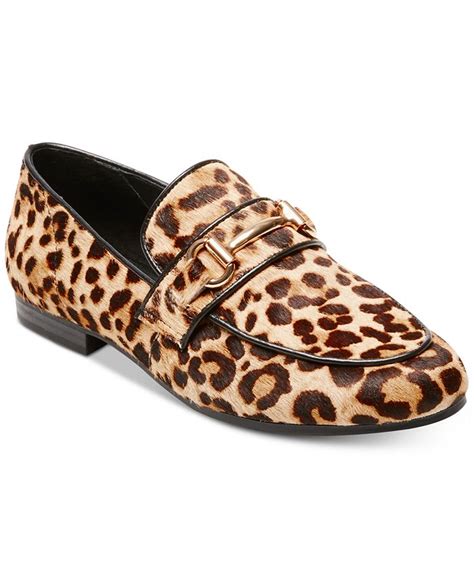 Steve Madden Womens Kerry Leopard Loafers And Reviews Flats Shoes