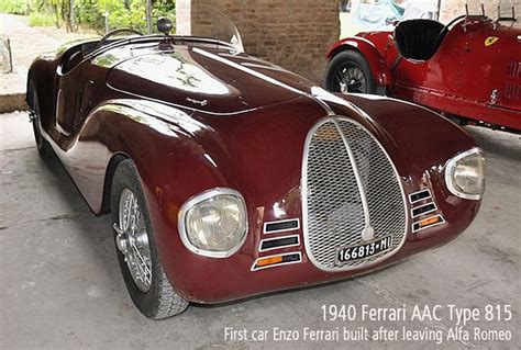 1940 Ferrari Aac Type 815 The First Car Enzo Ferrari Build After