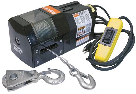 Dayton 115v Ac Pulling Electric Winch With 92 Fpm And 1000 Lb 1st