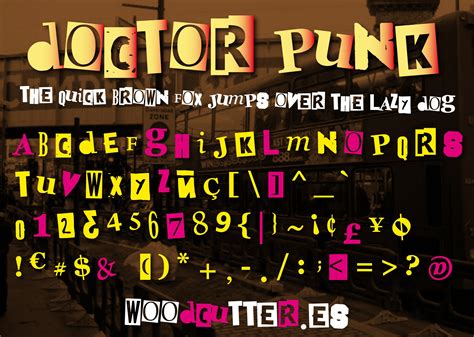 Doctor Punk Font Etsy